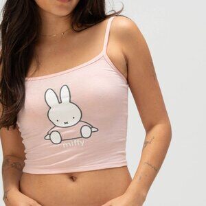 Miffy Soft Pink Sleeveless Tank Top Small NWT